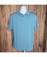 Ben Hogan Polo Collared Shirt ~ Sz M ~ Blue &amp; White ~ Short Sleeve - £17.64 GBP