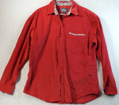 Woolrich Shirt Womens Size XL Red Cotton Pocket Long Sleeve Collared Button Down - £10.32 GBP