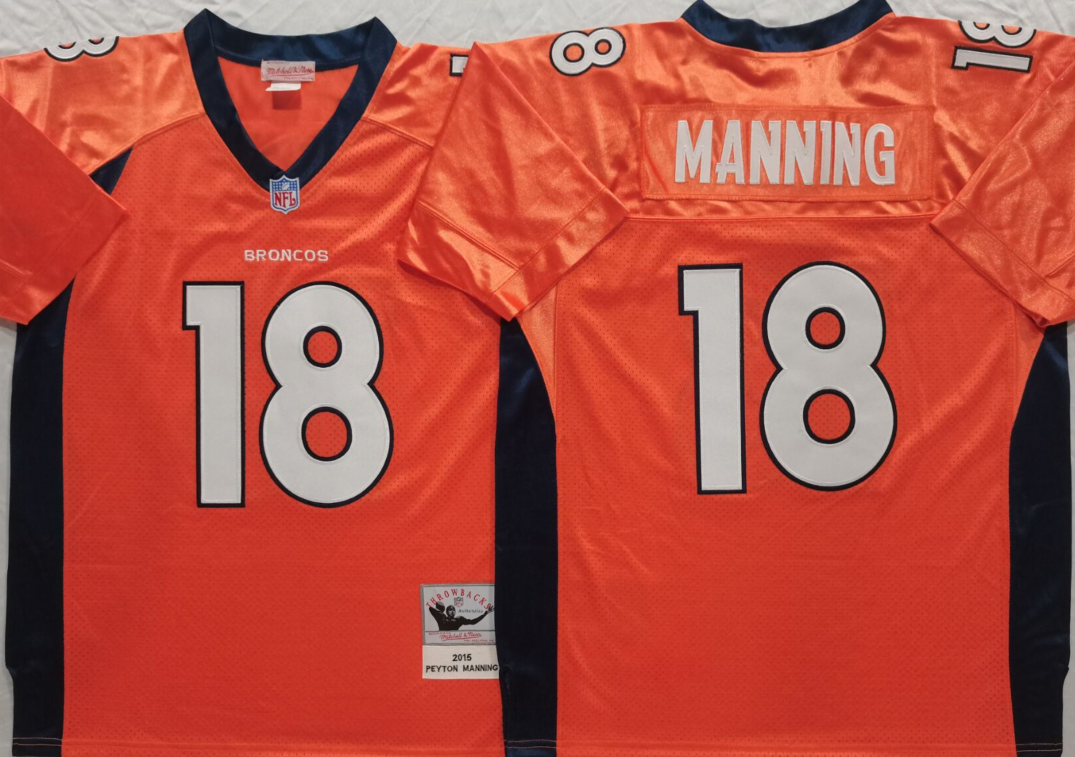 #18 Peyton Manning Orange Jersey - $45.00