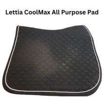 Lettia Cool Max All Purpose English Riding Saddle Pad Black or Gray USED image 2
