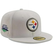 Pittsburgh Steelers Super Bowl XLIII  59FIFTY Fitted Hat Cap 7 1/8 NEW RARE - €63,82 EUR