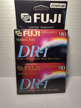 Lot of 2 - FUJI DR-I Type I Normal Bias 90 Min Blank Audio Cassette Tape... - $6.90