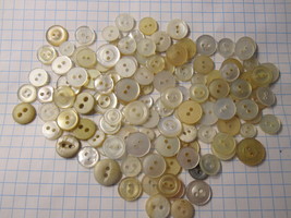 Vintage lot of Sewing Buttons - Large Mix of Translucent Rounds #4 - £15.98 GBP