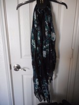 Womens Mixit Reverse Navy Floral Oblong Scarf  NEW - £13.97 GBP