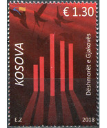 Kosovo 2018. In memory of the victims of Gjakova (MNH OG) Stamp - £3.02 GBP