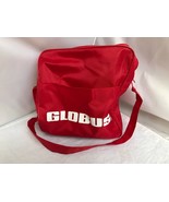  Vintage Red GLOBUS GATEWAY Shoulder Bag Carry-On Tote Luggage CLEAN EXC... - $26.68