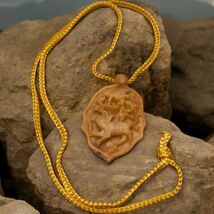 Vtg Chinese Natural Hetian Jade Yupei Hand-Carved Exquisite Tiger Bird P... - $24.87