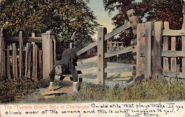 CHARLECOTE WARWICK ENGLAND~THE TUMBLE DOWN STILE~1906 PEACOCK AUTOCHROM ... - $9.56