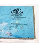 National Geographic Map Poster South America 30x22 inches 1972 - $166.47 MXN