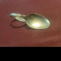 Vintage Rogers Nickel Silver Curved Handle Baby Spoon - $11.50