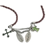 Liz Claiborne Axcess Cross Angel Inspirational Religious Charm Necklace ... - $15.79