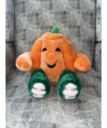 Vintage Beta Toys Pumpkin Jack O Lantern Plush Candy Compartment Toy 12&quot;... - $14.80