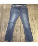 Premiere by Rue21 Embellished Bootcut Jeans Dark Wash Denim Women&#39;s Size... - $637.21 MXN