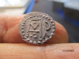 Merovingian or Anglo Saxon silver tiny coin , identified as a pepin dena... - $69.30
