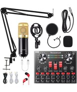 Alpowl Podcast Equipment Bundle, Bm800 Condenser Microphone Bundle With,... - £39.63 GBP