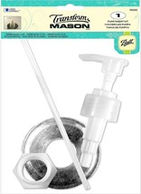 Transform Ball Mason Jar PUMP Lid KIT Soap Lotion Dispenser LOEW CORNELL... - $24.11