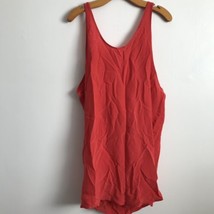 Wilford &amp; Co Dress 10 Red Silk Backless Basic Tank Mini Scoop Neckline P... - £36.25 GBP