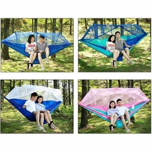 1-2 Person Portable Outdoor Camping Hammock with Mosquito Net High Strength - £29.60 GBP