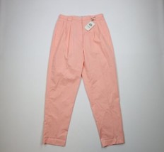 Deadstock Vintage 70s Izod Womens Size 14 Pleated Tennis Golf Chino Pants Pink - £61.82 GBP