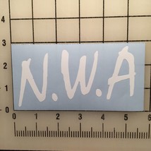 Nwa N.W.A White 5&quot;&quot; Wide Vinyl Decal Sticker New - $11.68