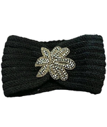Ciel Collection Knit Head Band Wrap Ear Warmer Winter Bedazzled Jeweled ... - £9.47 GBP