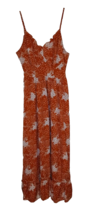 Simplee Woman&#39;s Floral Print Sleeveless Midi Dress - Adjustable Straps -... - £11.60 GBP