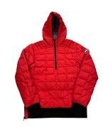 Canada Goose Wilmington Pullover 1/2 Zip Hooded Jacket Red Men&#39;s Small - $379.99