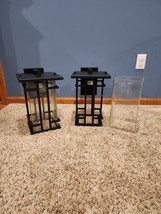 Matte black Rustic Outdoor lights - $100.00