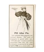 Ayer&#39;s Pill After Pie Dyspepsia 1897 Advertisement Victorian Quack ADBN1A10 - €17,17 EUR