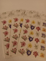 Botanical Floral Envelope Seals 48 Per Pack Lot Of 3 Packs Total Of 144 ... - $14.99