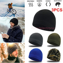 3-PACK Military Tactical Beanie Skull Cap Winter Warm Fleece Windproof Ski Hats - £11.98 GBP