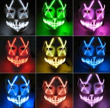 Halloween Led Glowing Full Face Mask - £12.99 GBP+