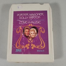 Porter Wagoner and Dolly Parton 8 Track Tape Love and Music RCA 1973 VTG Country - $10.95