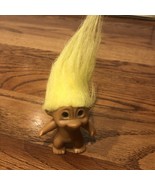 Vintage T.N.T 1991 - Troll Doll - Yellow Hair Figure Green Eyes - $6.24