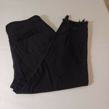 Fashion Nova AB75793GF Women&#39;s Black Cotton Distressed Jeans Size 2X (40... - $13.85