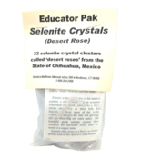 Selenite Crystals (Desert Rose) Vintage Educator Pak From Chihuahua, Mexico - $12.86