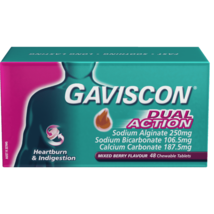 Gaviscon Dual Action 48 Chewable Tablets – Mixed Berry - $84.70