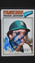 Reggie Jackson Signed Autographed 1977 Topps Baseball Card - New York Yankees - £7.95 GBP