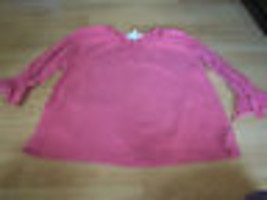 Size Small Motherhood Solid Pink Long Sleeve Maternity Shirt Top GUC - £11.19 GBP