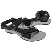 CAMEL CROWN Black Sandals Mens Size 7 Water Flip Flops with Achilles Strap Ankle - £32.12 GBP