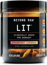 BEYOND RAW LIT | Clinically Dosed Pre-Workout Powder | Contains Caffeine- L-Citr - £53.53 GBP