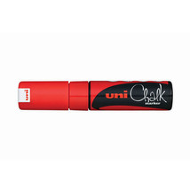 Uni Chisel Tip Chalk Marker 8.0mm - Red - £11.81 GBP
