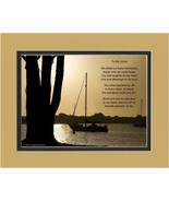 Uncle Gift With Wonderful Uncle Poem Boats At Dusk Photo, 8X10 Matted Sp... - £29.97 GBP