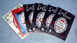 6 Lace Ornament Counted Cross Stitch Kits Samplers, Candle, Home 1988 &amp; ... - £8.75 GBP