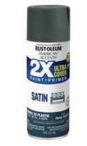 Rust-Oleum American Accents 2X Satin Spray Paint + Primer, Deep Forest, 12 Oz. - £8.18 GBP