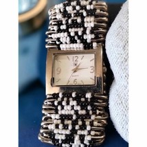 Beautiful seeded Time handmade watch - £19.75 GBP