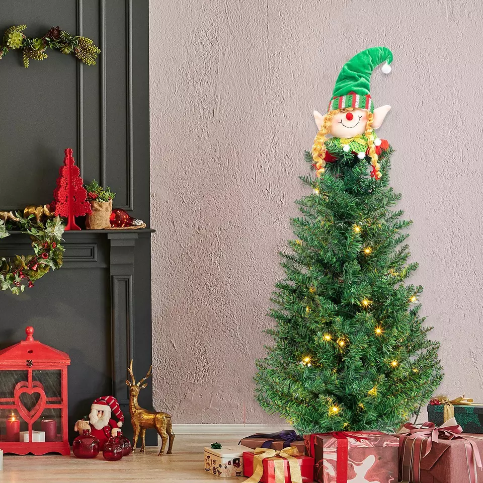 3FT Christmas Tree Artificial Pine Tree with LED Lights Xmas Holiday Dec... - $45.78