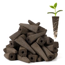 Hydroponic Sphagnum Cone Sponges Seedling Starters Germination Pack of 50 - £15.69 GBP