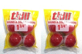 Thill 8  Red & White 1 3/4" Round Clip-On Fishing Bobbers / Floats - $8.69