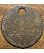 Illinois Central Railroad I. C. R. R. Pass 448 Railroad Brass Tag Number... - $31.67 CAD